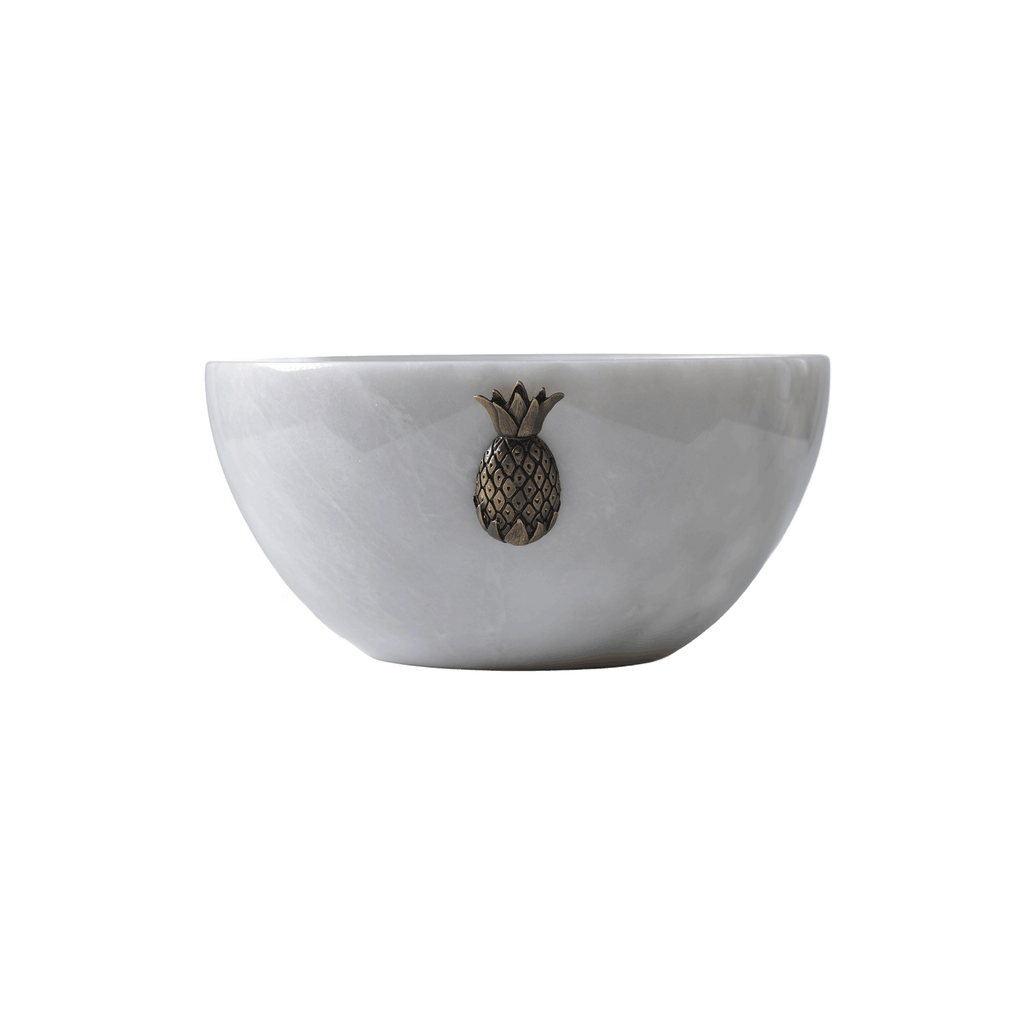 Ananas Detaylı Mermer Kase
