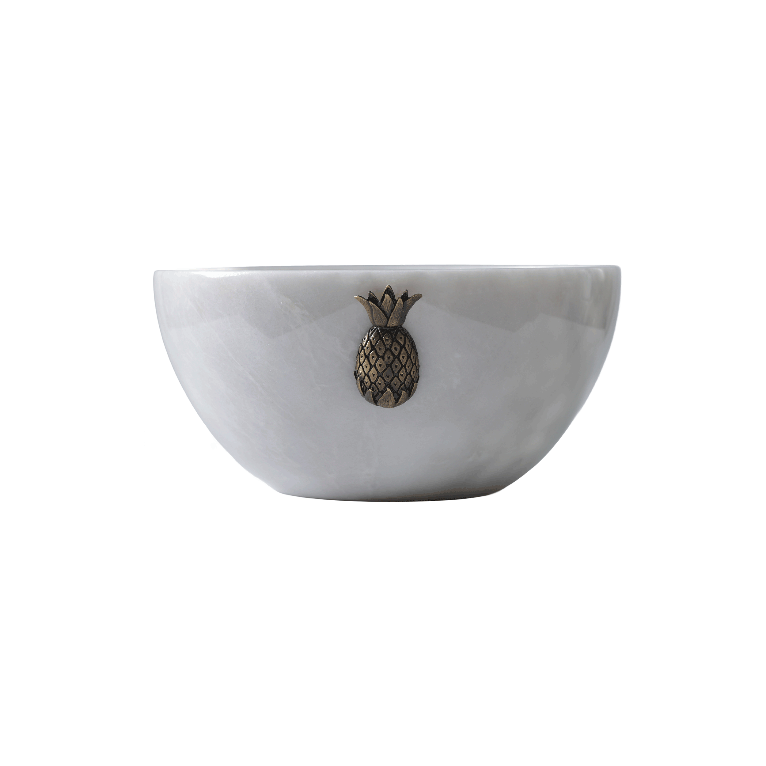 Ananas Detaylı Mermer Kase