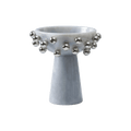 Gümüş Metal Top Detaylı Ayaklı Kase